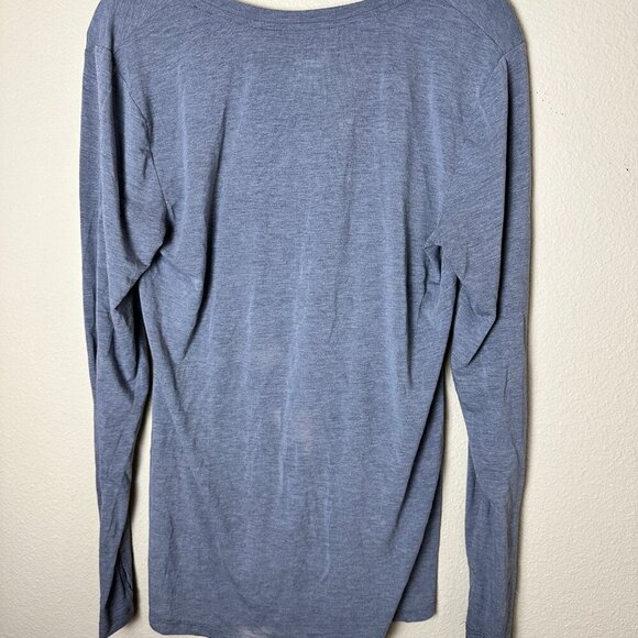 OLD NAVY ACTIVE Grey Soft Athletic Long Sleeve T Shirt w Thumbholes Size Large - Picture 4 of 8